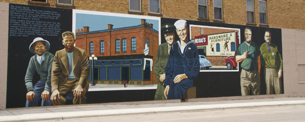 Hartley and Wesley Koski Mural
